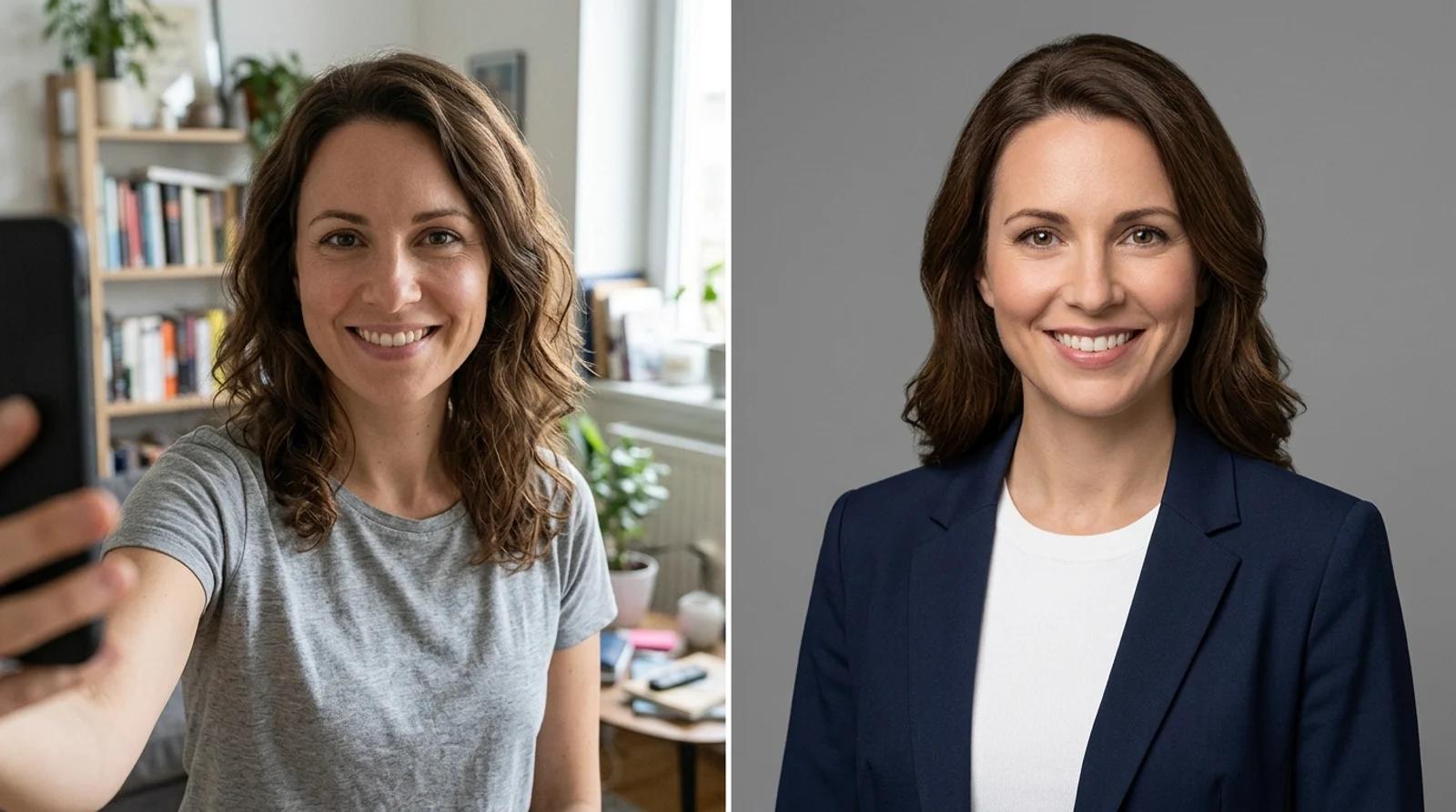 How to Make a Professional Headshot From a Selfie With AI (Free, No Photographer)