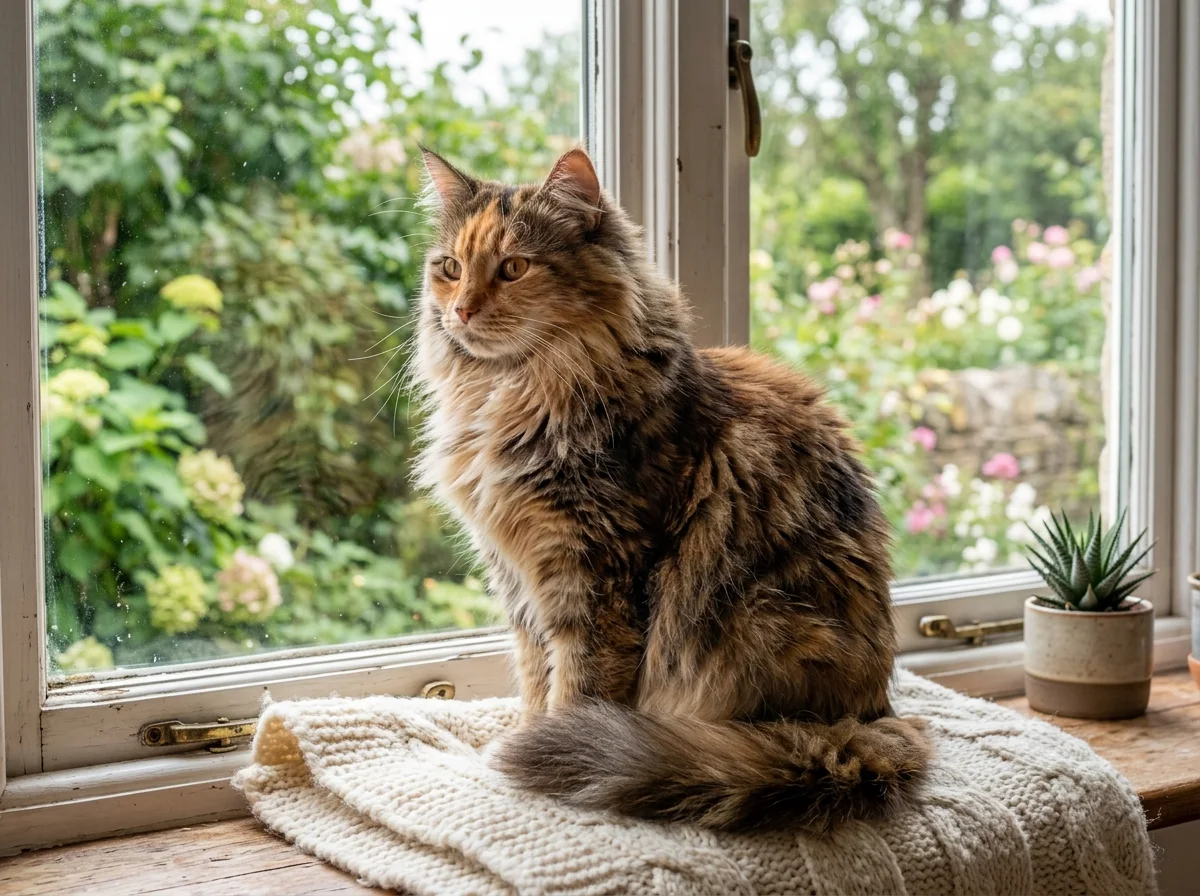 A sharp detailed cat photo