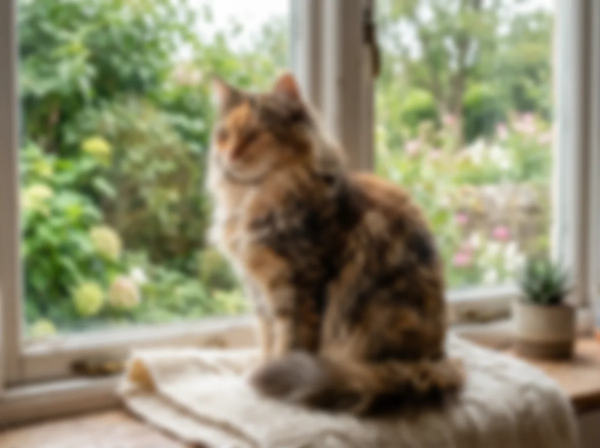 A blurry cat photo