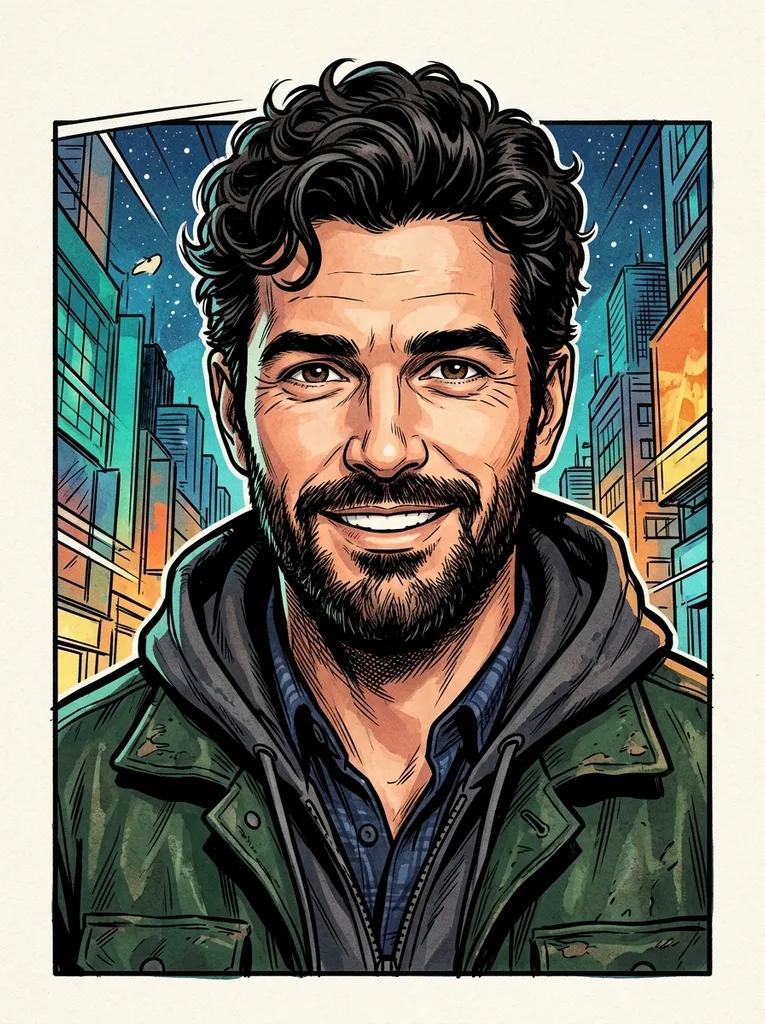 Comic book AI avatar example