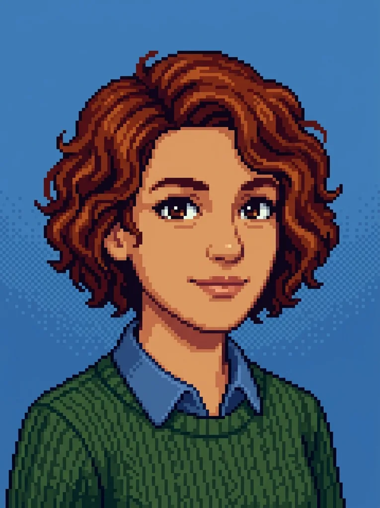 Pixel art AI avatar example