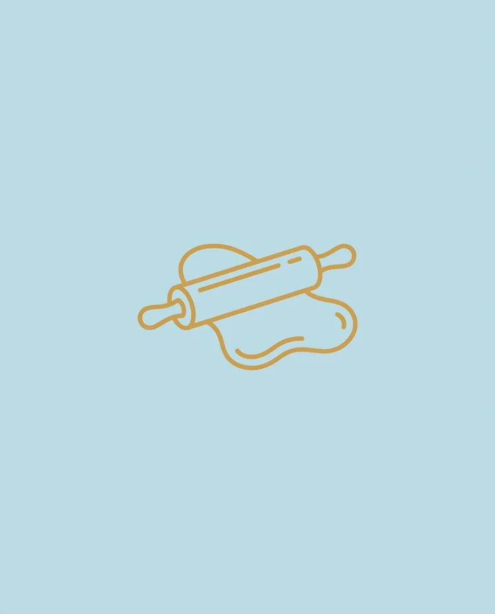 Minimal pin bakery logo example