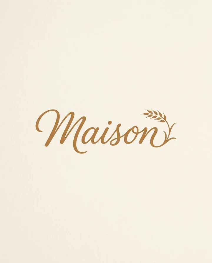 Script wordmark bakery logo example