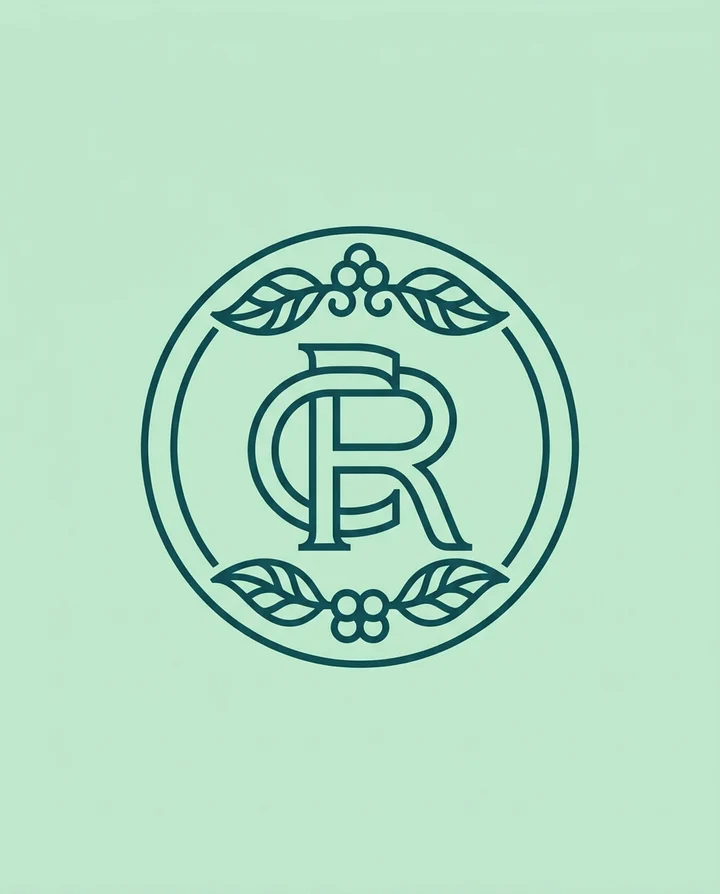 Emblem crest café logo example