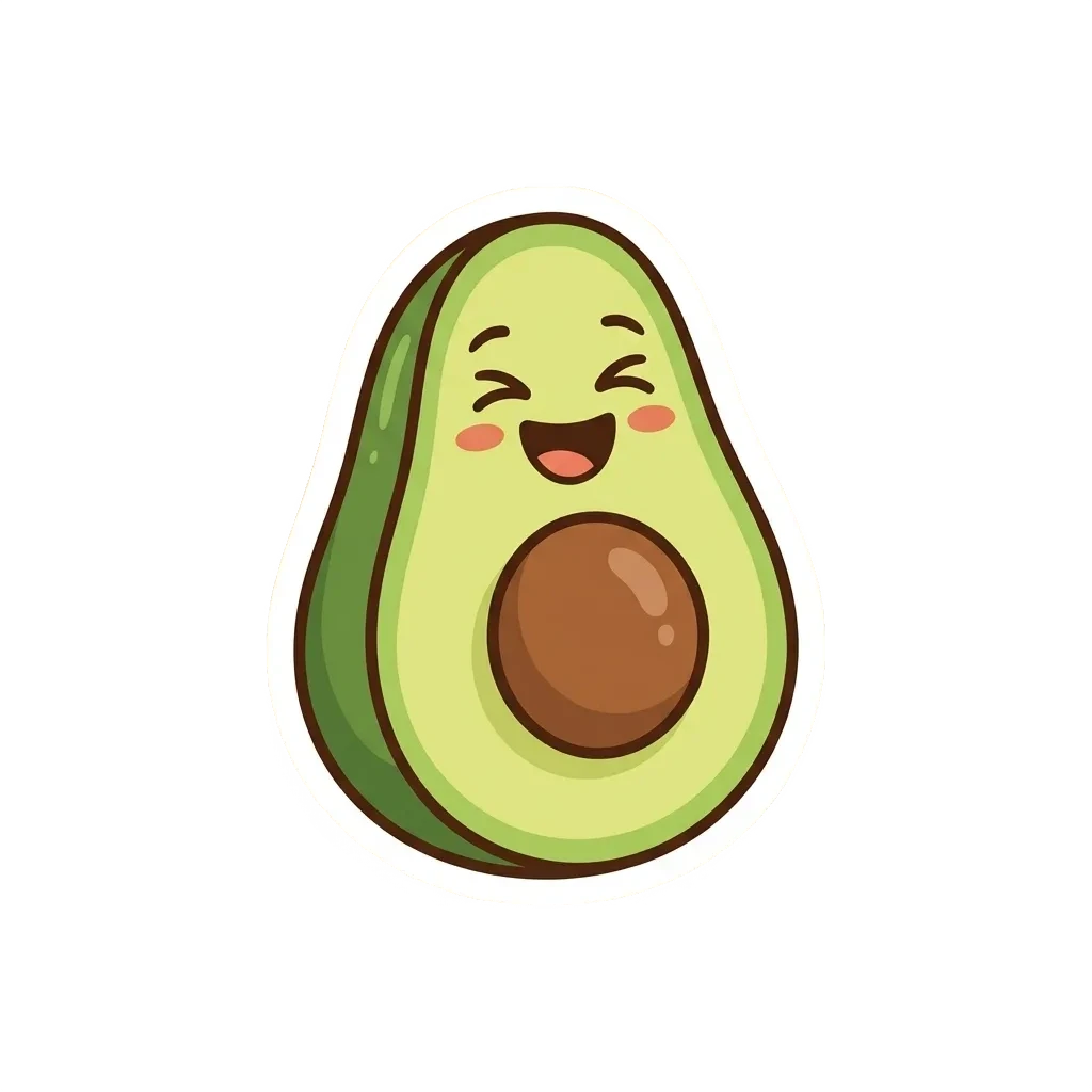 Sticker outline emoji example