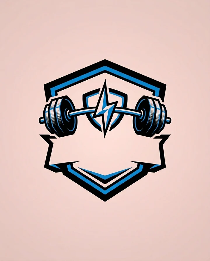 Athletic bold gym logo example