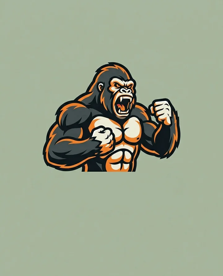 Beast mascot gym logo example