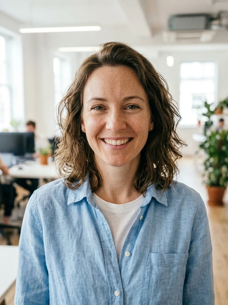 Startup casual AI headshot example