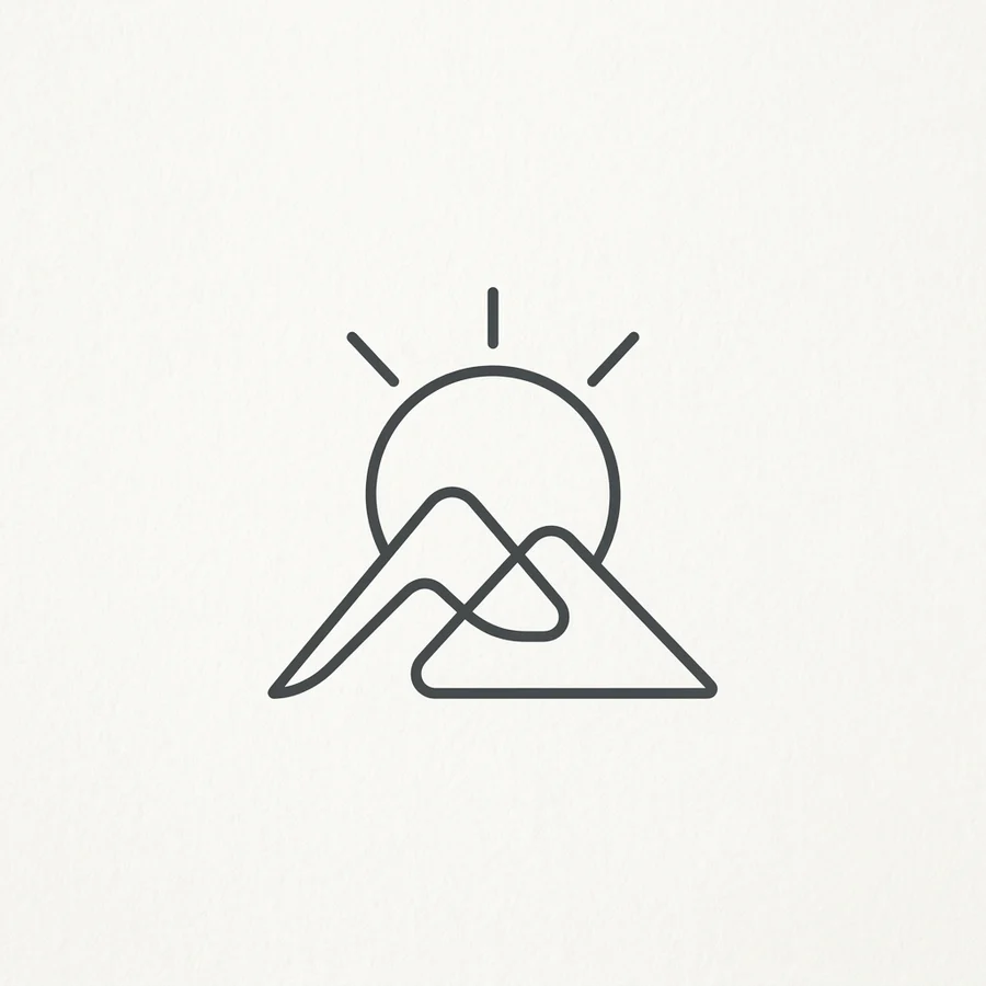 Monoline logo example