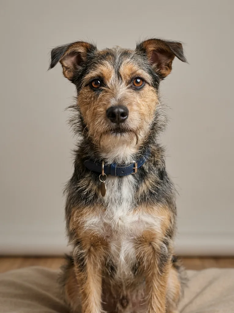 Studio photo AI pet portrait example