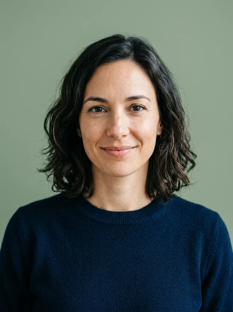 Minimal flat AI profile picture example