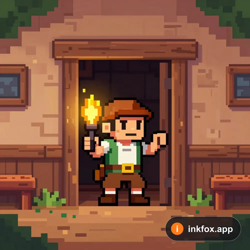 Pixel art adventurer