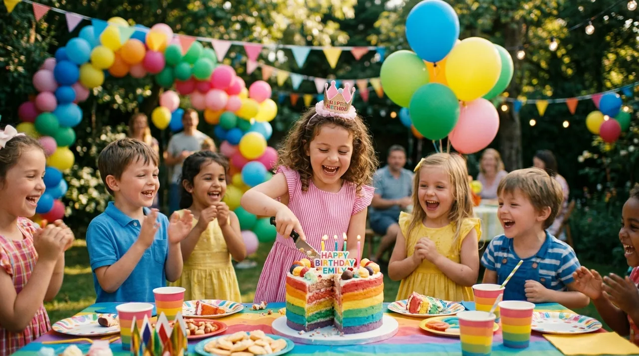 Kids party preset for AI birthday video generator