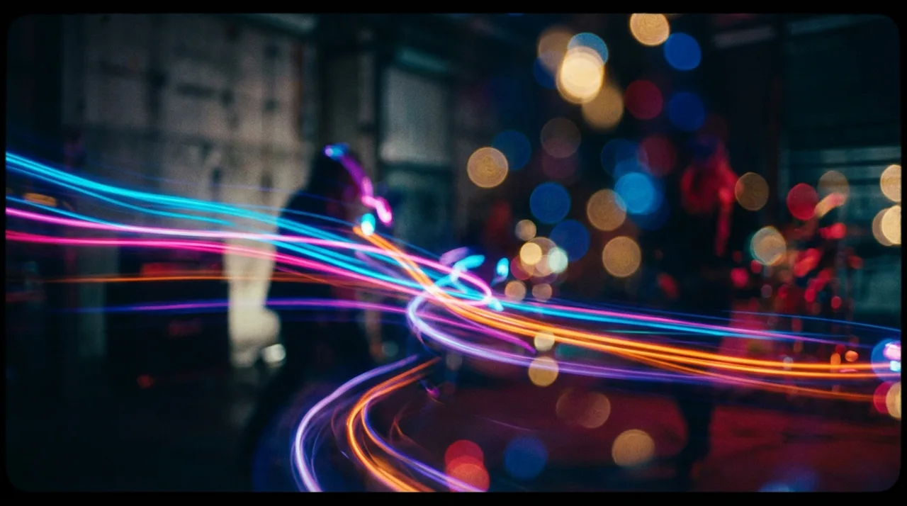 Visualizer frame for AI music video generator