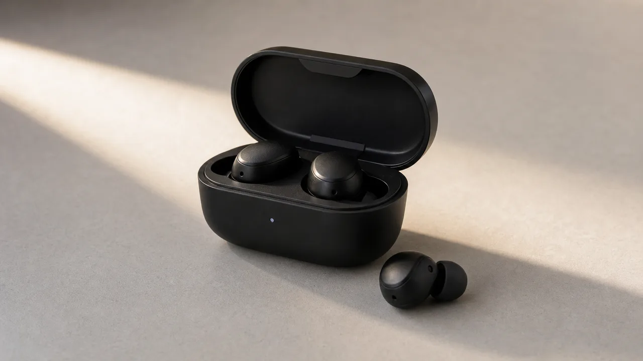 Earbuds product image for image to video ad workflow