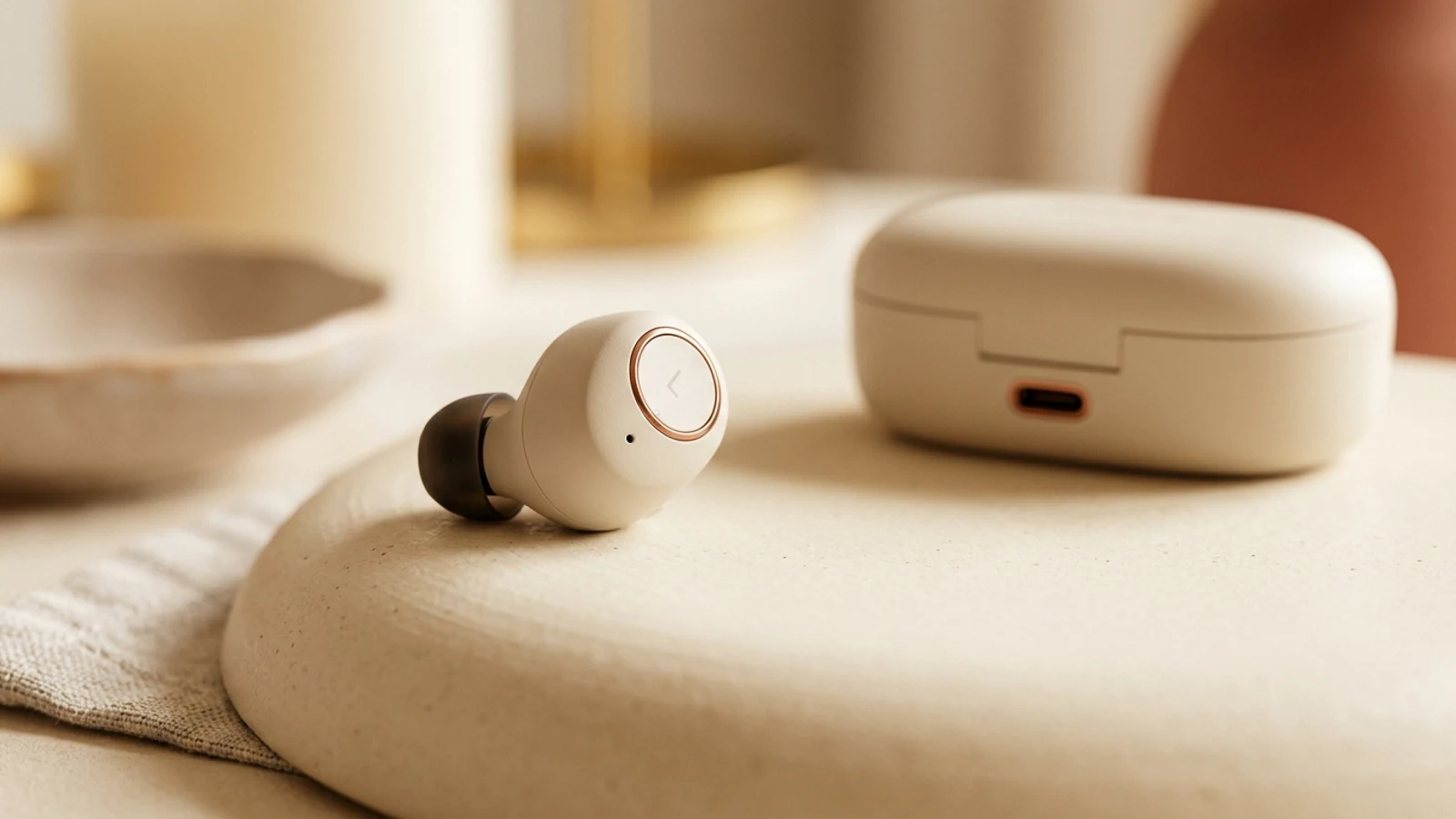 Clean earbuds product image used as the first frame